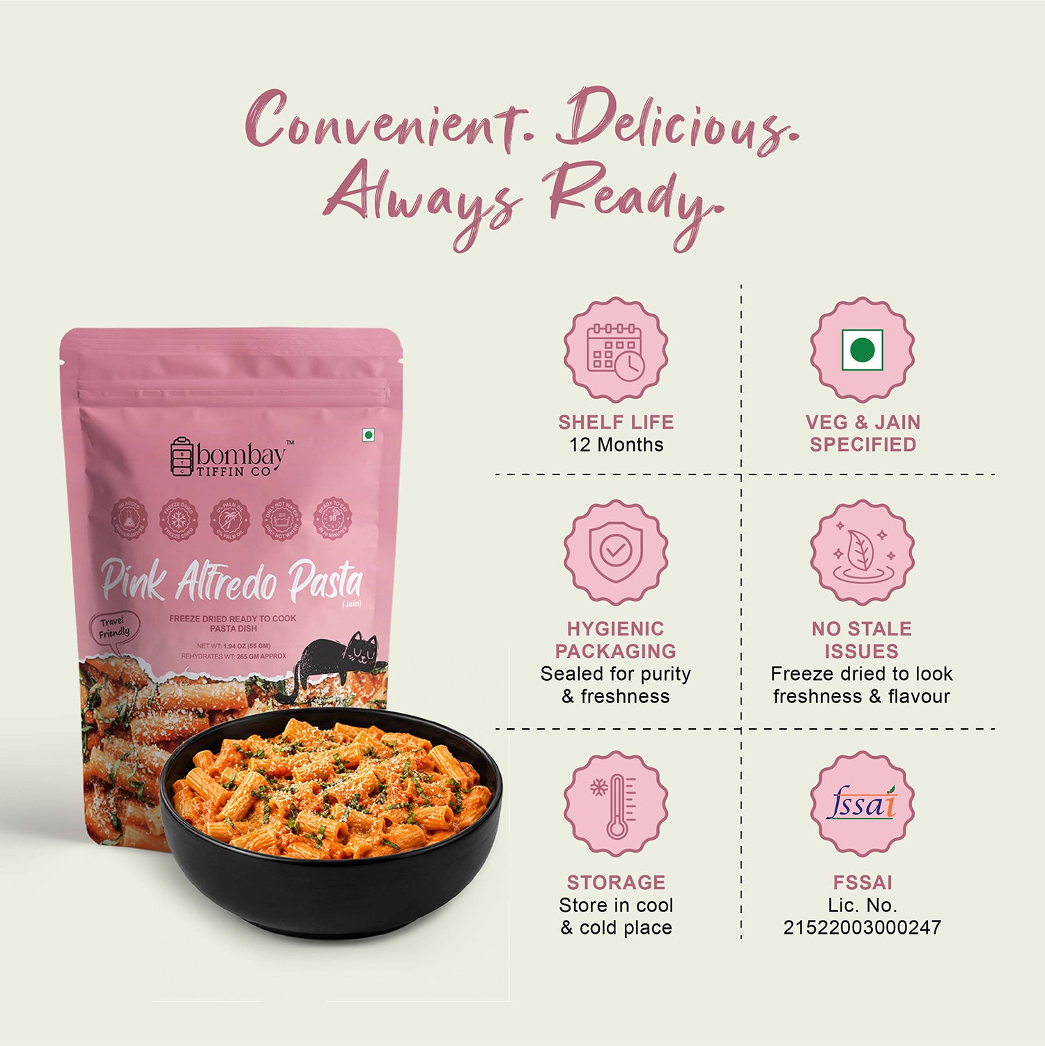 Pink Alfredo Pasta